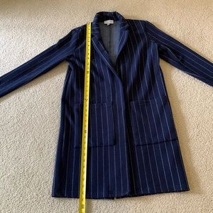 Anthropologie harlyn navy and white striped jacket-XS- long sleeved